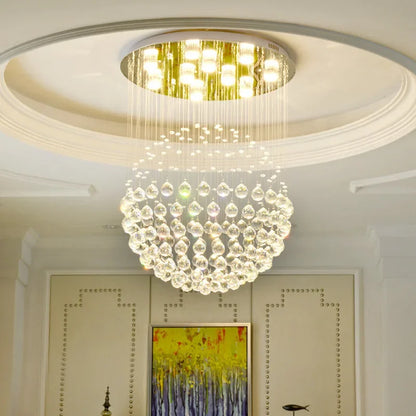 DecorBites™ Crystal Ball LED Chandelier for Home Décor Lighting