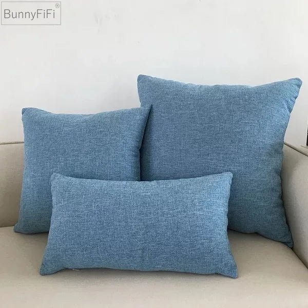 Decorbites™ Elfenbein-Sofakissenbezug 30x50cm 40x40cm 45x45cm 50x50cm 60x60cm Uni-Farbe