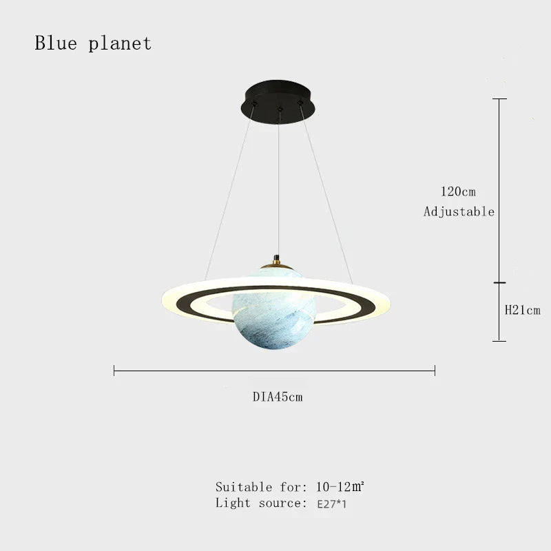 Decorbites™ LED-Acrylic-Planet-Hängeleuchte: Sternleuchter für Kinderzimmer, Wohnzimmer und Schlafzimmer