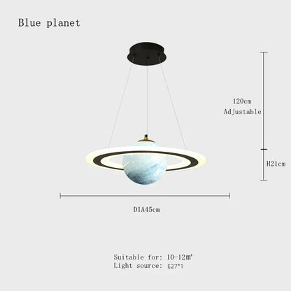 Decorbites™ LED-Acrylic-Planet-Hängeleuchte: Sternleuchter für Kinderzimmer, Wohnzimmer und Schlafzimmer