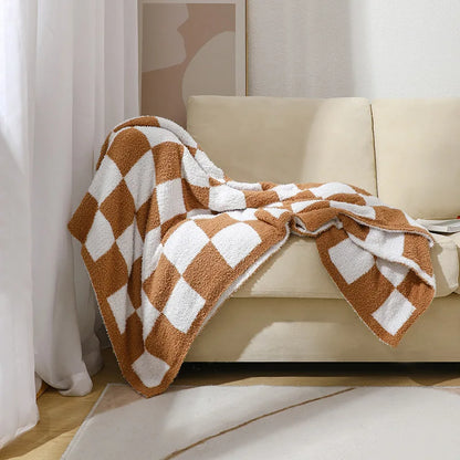 Decorbites™ Strick-Karo-Decke