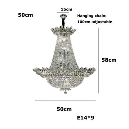 Decorbites™ Kristall-LED-Kronleuchter-Leuchte für luxuriöse Wohnzimmer-Dekoration
