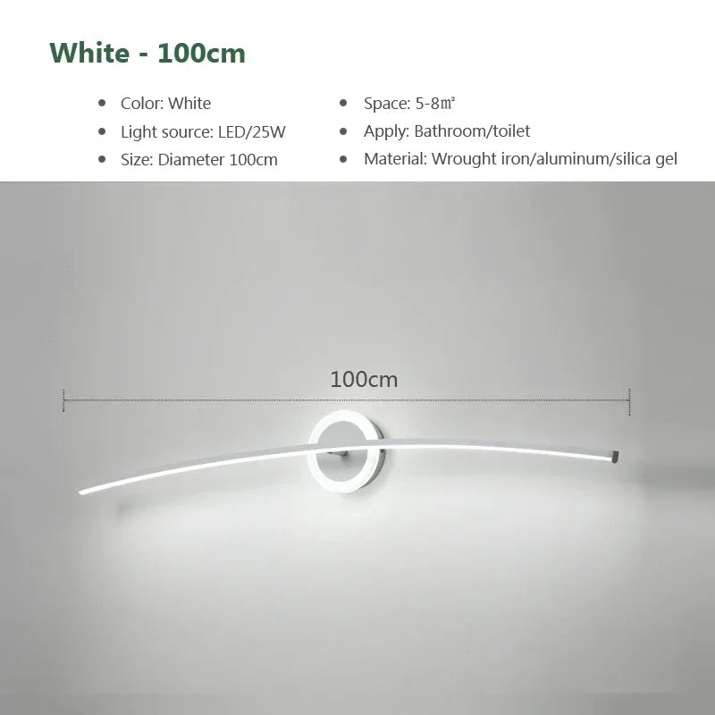 Decorbites™ LED Wandlampen: Moderne Eisenbacklackierungs-Handwerksleuchte für Badezimmer, Schlafzimmer und Wohnzimmer