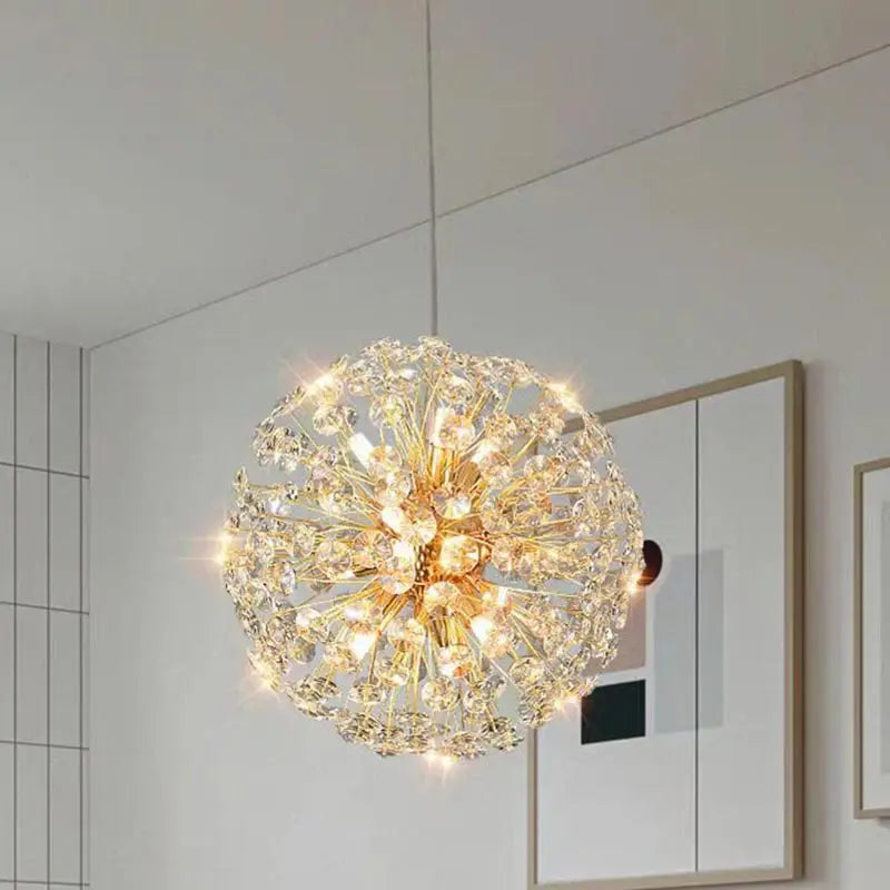 DecorBites™ Crystal LED Ceiling Pendant Chandelier for Home Decoration and Lighting