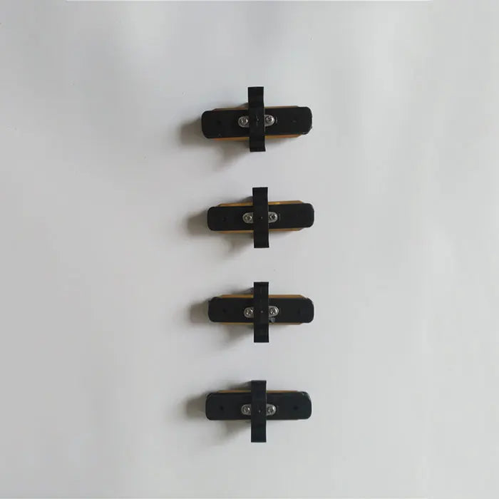 Decorbites™ Decken-Schienen-Verbindungs-Set: Schwarz/Weiß, Gerade/Kreuz, 0,5 m/1 m, 2-adrig
