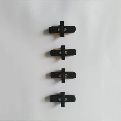 Decorbites™ Decken-Schienen-Verbindungs-Set: Schwarz/Weiß, Gerade/Kreuz, 0,5 m/1 m, 2-adrig