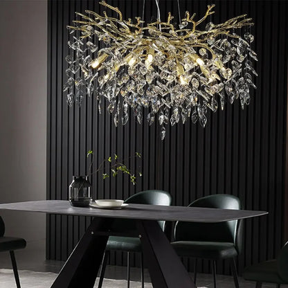 Decorbites™ Kristall-Hängeleuchte: Elegante Kronleuchter für Esszimmer, Wohnzimmer, Küche