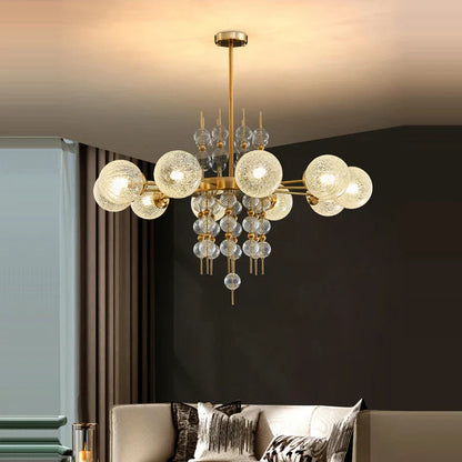 Decorbites™ Gold Chrom Blasen-Deckenleuchter: 2025-Trends Hängelampen für das Wohnzimmer