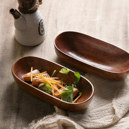 Decorbites™ Japanischer Stil aus massivem Holz – Schale für getrocknete Früchte – Exquisites Tischgeschirr