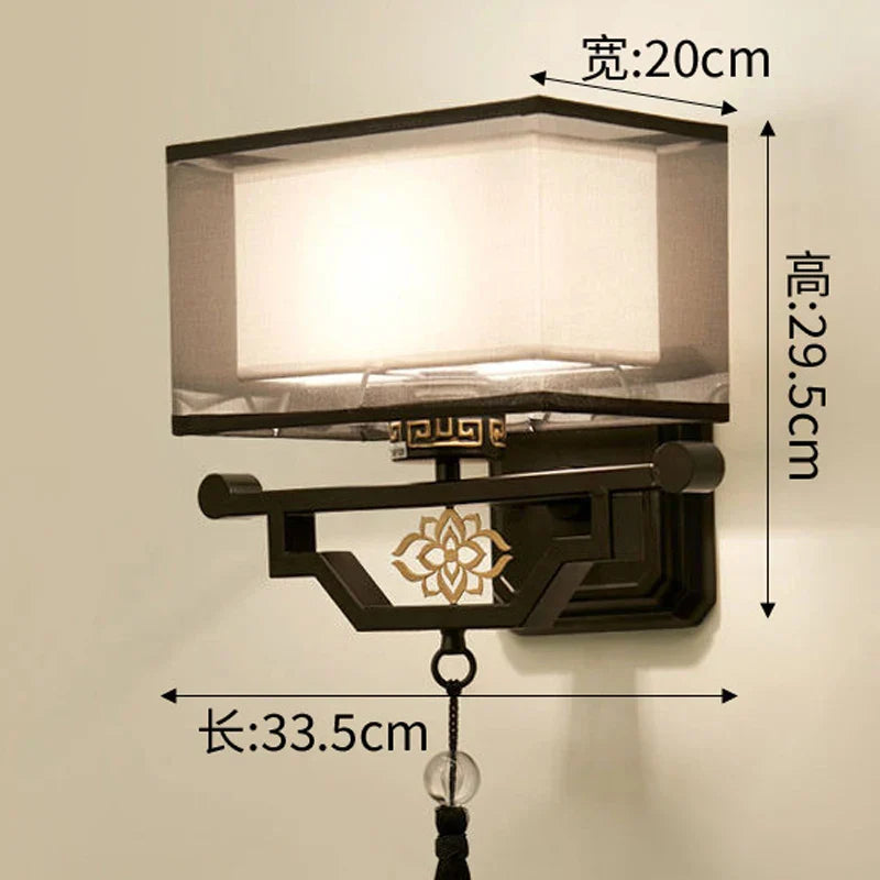 Decorbites™ Elegante Stoff-Wandleuchte für Wohnzimmer und Schlafzimmer, moderne LED-Beleuchtung