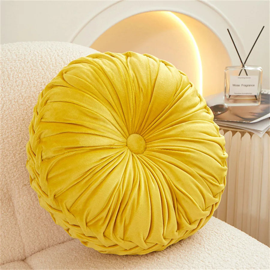 Decorbites™ Niederländisches Samt-Rund-Sitzkissen: Modernes & bequemes Rückenlehnensupport für das Wohnzimmer.