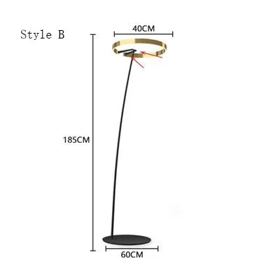 Decorbites™ kreisförmige Leucht-LED-Stehlampe für elegante Wohnräume