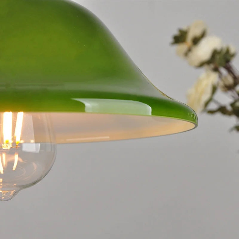 Green Glass LED Pendant