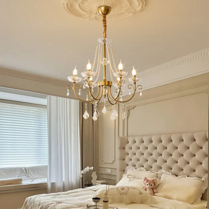 Decorbites™ Kristall-LED-Kronleuchter Wohnzimmer Luxusbeleuchtung E14 Hänge-Lampen