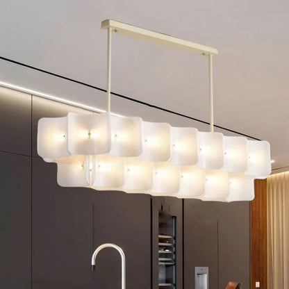 DecorBites™ LED Chandelier: Luxe Fingerprint Design for Living Room, Bedroom, Hotel Lobby