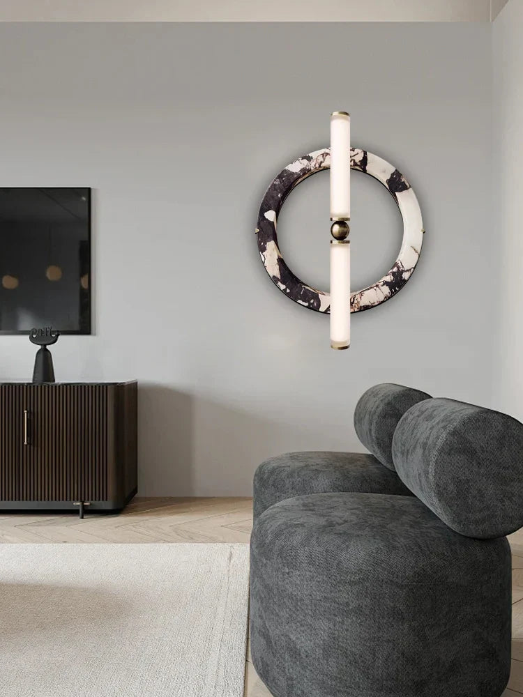 Decorbites™ Grün-Schwarze Marmor-Wandleuchte für die Dekoration von Zuhause und Café