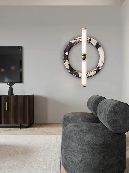 Decorbites™ Grün-Schwarze Marmor-Wandleuchte für die Dekoration von Zuhause und Café