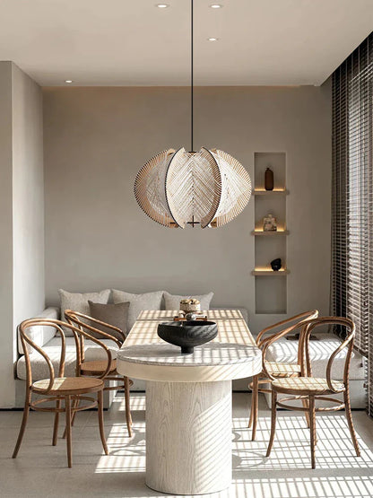 Decorbites™ Handgefertigte Rattan-Hängeleuchte für Küstenhäuser & Resorts