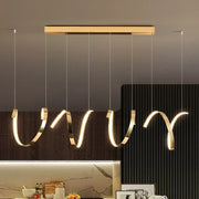 Gold Irregular LED Pendant
