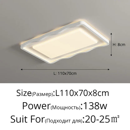 DecorBites™ Cream Style LED Ceiling Lamps for Modern Simple Living Room Lighting