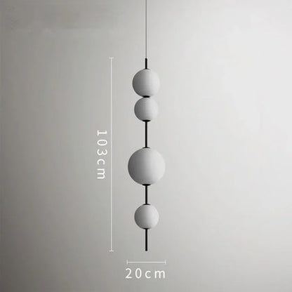 DecorBites™ Glass Ball LED Pendant Light for Modern Restaurant, Cafe, Bedroom & Kitchen