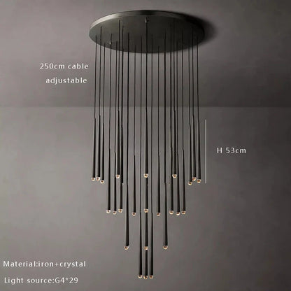 DecorBites™ Crystal Water Drop Ceiling Chandelier for Classic Living Room Decor