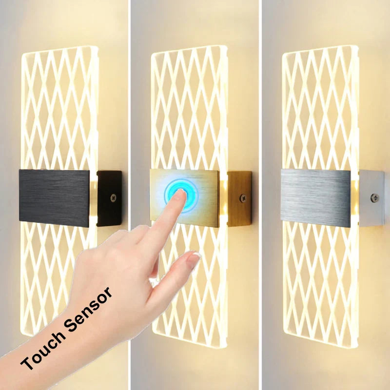 Decorbites™ Acryl-Touch-Sensor-LED-Wandleuchte, moderne Wandlampen, 6W Innenbeleuchtung für die Hausdekoration