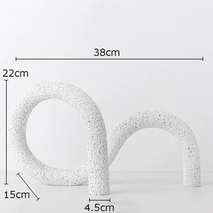 DecorBites™ Abstract Twisted Knot Sculpture for Room Aesthetics Decor