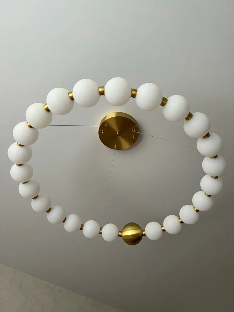 Gold Acrylic Ceiling Chandelier Dia102cm Bedroom