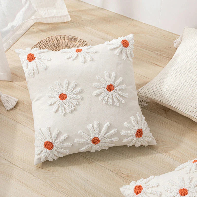 Decorbites™ Elfenbein-Gepolstertes Kissenbezug für Heimdekoration, Wohnzimmer, Sofa, Schlafzimmer
