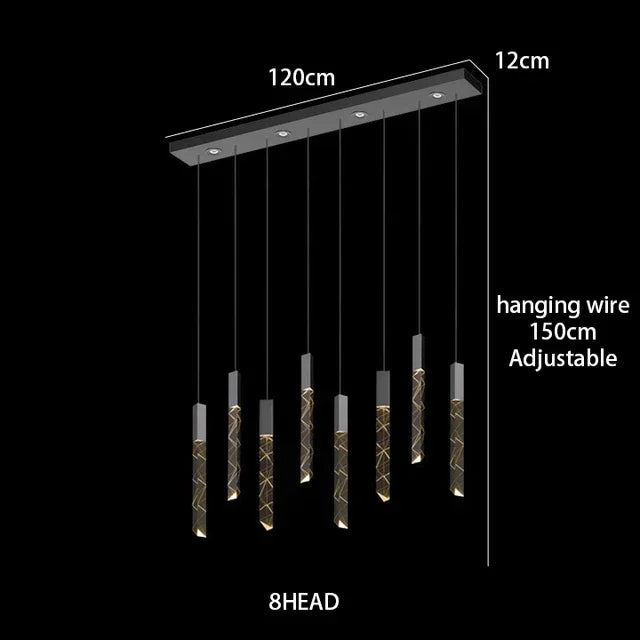 Decorbites™ Kristall-Chrom-LED-Kronleuchter: Luxuriöse Duplex-Treppen-Loft-Pendant-Lampe für das Wohnzimmer