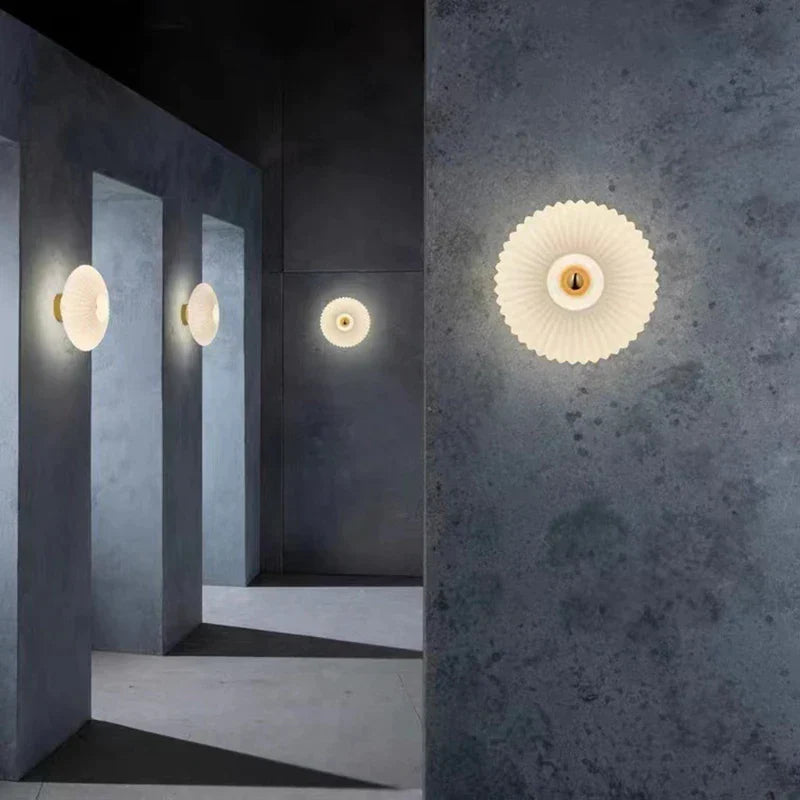 DecorBites™ Glass Ripple LED Wall Lamps for Indoor Home Decoration