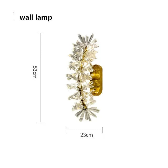 Decorbites™ Kristallblumen-Kronleuchter: Luxuriöse LED-Deckenleuchte für die Einrichtung zu Hause, Wohnzimmer, Schlafzimmer