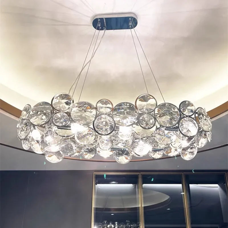 Decorbites™ Kristall-LED-Kronleuchter: Moderner nordischer Stil Luxus-Hängeleuchte für Wohnzimmer, Schlafzimmer, Esszimmer