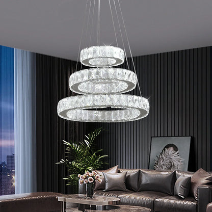 Decorbites™ Crystal-LED-Kronleuchter: Moderne Hängelampe für luxuriöse Einrichtung des Wohnraums