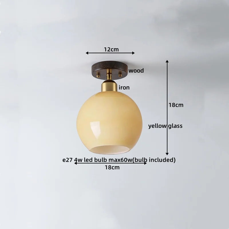 Decorbites™ LED-Deckenleuchte im japanischen Stil aus Glas für moderne Wohnzimmerbeleuchtung