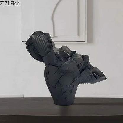 DecorBites™ Irregular Shape Vase: Abstract Desk Decoration for Aesthetic Room Decor