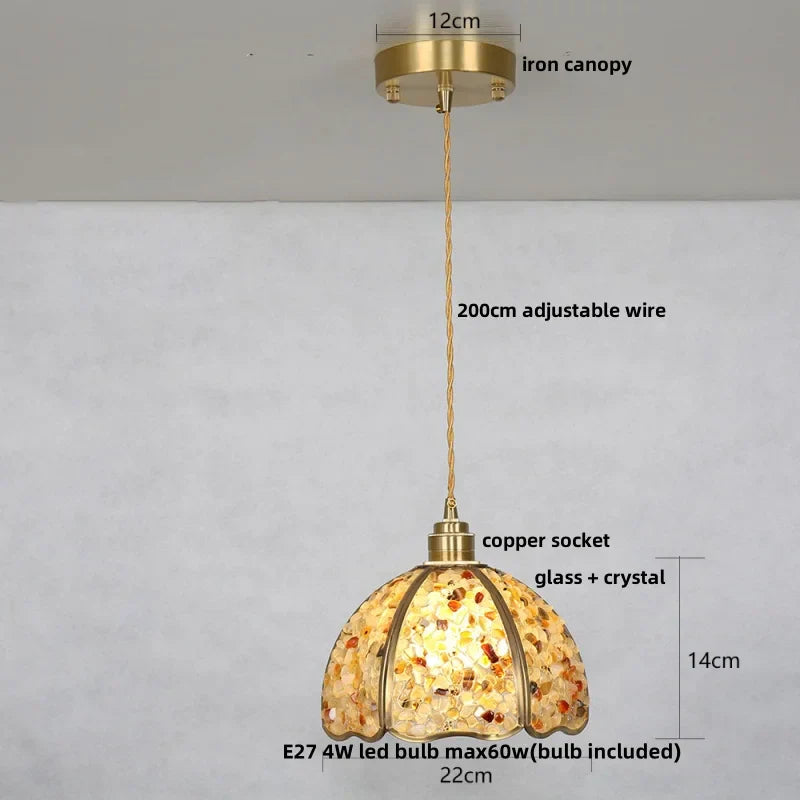 Decorbites™ Kristallglas LED-Hängeleuchte: Moderne nordische Stil Pendellampe für die Hausdekoration