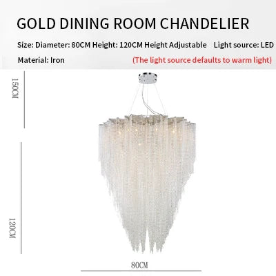 Decorbites™ Kristall-Tassel-Hängeleuchte: Italienischer Postmoderner Luxus für Schlafzimmer & Restaurant