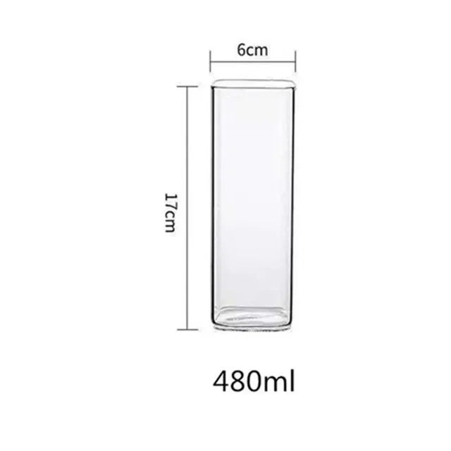Decorbites™ Glas-Kaffeetasse Teetasse Becher mit Henkel Trinkgeschirr Frühstück Milchbecher Glasbecher