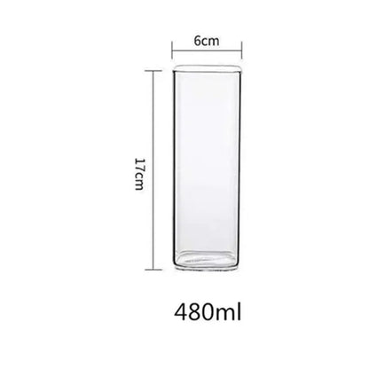 Decorbites™ Glas-Kaffeetasse Teetasse Becher mit Henkel Trinkgeschirr Frühstück Milchbecher Glasbecher