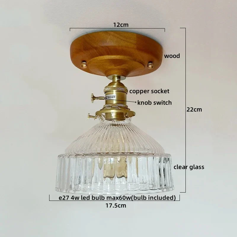 Decorbites™ Glas-Kupfer-LED-Deckenleuchte im modernen Stil für die Heimdekoration und das Restaurant