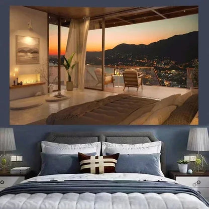 DecorBites™ Cozy Retro Cottage Wall Tapestry for Bedroom Decor Room Dorm Hanging Cloth