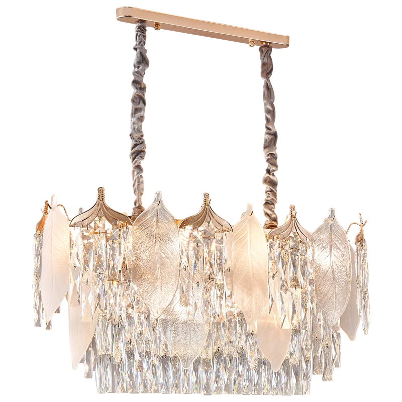 Decorbites™ Kristall-Blätter-Kronleuchter: Elegante postmoderne Beleuchtung für Wohnzimmer, Esszimmer, Schlafzimmer