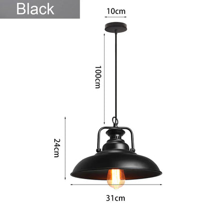 Decorbites™ Industrielle Loft-Hängeleuchte Pendellampe LED Edison Vintage Hängelampe