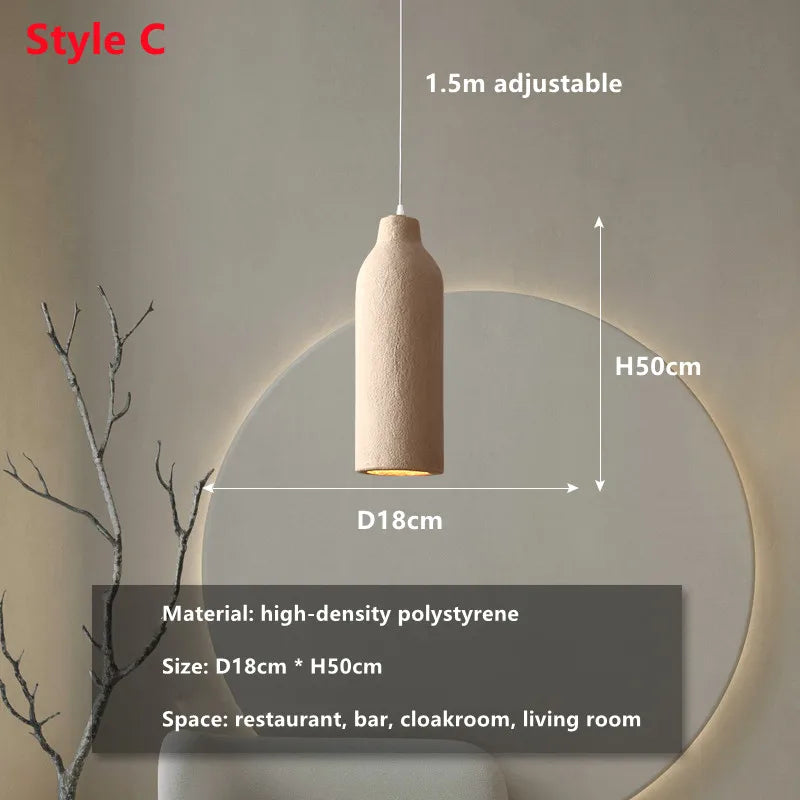 Decorbites™ LED-Kronleuchter: Minimalistisches Beton-Hängeleuchte für Schlafzimmer und Wohnzimmer