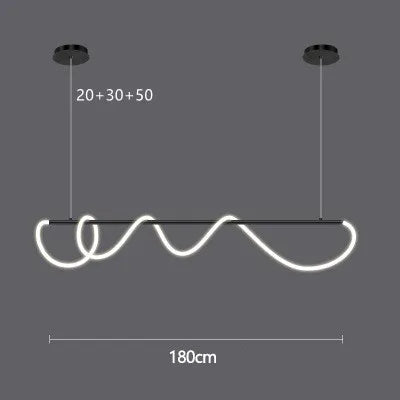 Modern Gold Black Chandelier