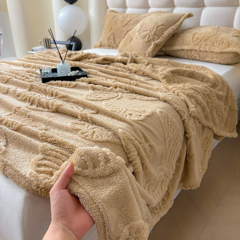 Chiffon Butterfly Jacquard Throw