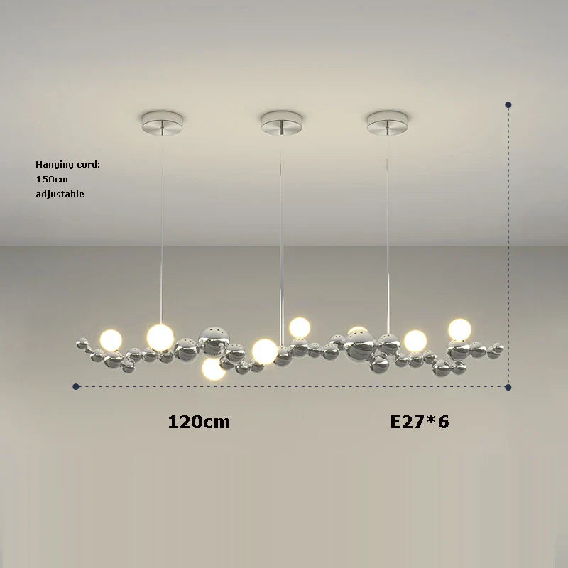 Decorbites™ Designermolekül-Kronleuchter: LED dimmbar Chrom Gold Beleuchtung 2025 Trend