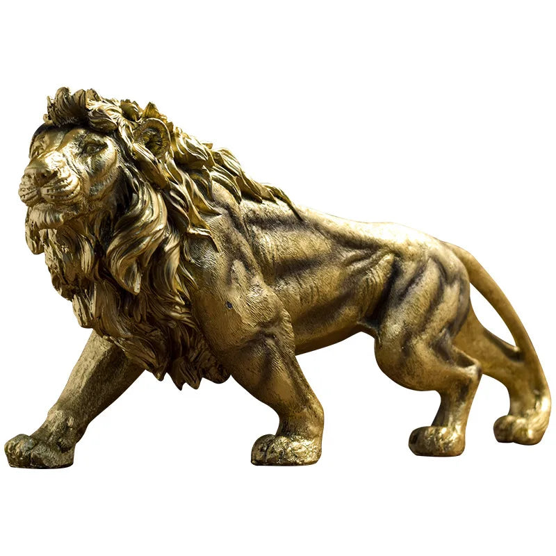 Decorbites™ Löwenkrone-Statue: Abstrakte Tier-Skulptur für Heimdekoration & Geschenke